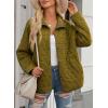 imageEVALESS Womens Lightweight Diamond Quilted Jacket Casual Winter Open Front Button Down Puffer Coat Outwear CardiganD Jungle Green