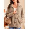 imageEVALESS Womens Lightweight Diamond Quilted Jacket Casual Winter Open Front Button Down Puffer Coat Outwear CardiganD Parchment