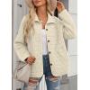 imageEVALESS Womens Lightweight Diamond Quilted Jacket Casual Winter Open Front Button Down Puffer Coat Outwear CardiganD White