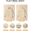 imageEVALESS Womens Lightweight Diamond Quilted Jacket Casual Winter Open Front Button Down Puffer Coat Outwear CardiganD White