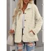 imageEVALESS Womens Lightweight Diamond Quilted Jacket Casual Winter Open Front Button Down Puffer Coat Outwear CardiganD White