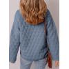 imageEVALESS Womens Lightweight Diamond Quilted Jacket Casual Winter Open Front Button Down Puffer Coat Outwear CardiganE Ashleigh Blue