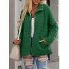 imageEVALESS Womens Lightweight Diamond Quilted Jacket Casual Winter Open Front Button Down Puffer Coat Outwear CardiganE Green