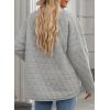imageEVALESS Womens Lightweight Diamond Quilted Jacket Casual Winter Open Front Button Down Puffer Coat Outwear CardiganE Light Grey
