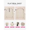 imageEVALESS Womens Sweaters V Neck Long Sleeve Quarter Zip Collared Ribbed Knit Dressy Casual Pullover Sweaters OutfitsBeige