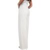 imageEVALESS Jeans for Women Trendy 2025 Overlap Waist Straight Wide Leg Stretchy Denim PantsWhite