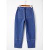 imageEVALESS Jeans for Women Wide Leg High Waisted Boyfriend Straight Leg Stretchy Cropped Denim PantsIvy