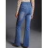 imageEVALESS Womens Flare Bell Bottom Jeans High Waisted Wide Leg Bootcut Jeans Stretchy Denim PantsSky Blue