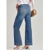 imageEVALESS Womens Jeans Wide Leg High Waisted Straight Bootcut Jeans Trendy Fall 2025 Zimbaplatinum Stretchy Denim PantsAshleigh Blue