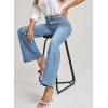 imageEVALESS Womens Jeans Wide Leg High Waisted Straight Bootcut Jeans Trendy Fall 2025 Zimbaplatinum Stretchy Denim PantsBeau Blue