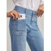 imageEVALESS Womens Jeans Wide Leg High Waisted Straight Bootcut Jeans Trendy Fall 2025 Zimbaplatinum Stretchy Denim PantsBeau Blue
