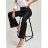 imageEVALESS Womens Jeans Wide Leg High Waisted Straight Bootcut Jeans Trendy Fall 2025 Zimbaplatinum Stretchy Denim PantsBlack