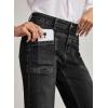 imageEVALESS Womens Jeans Wide Leg High Waisted Straight Bootcut Jeans Trendy Fall 2025 Zimbaplatinum Stretchy Denim PantsBlack