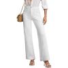 imageEVALESS Womens Jeans Wide Leg High Waisted Straight Bootcut Jeans Trendy Fall 2025 Zimbaplatinum Stretchy Denim PantsWhite