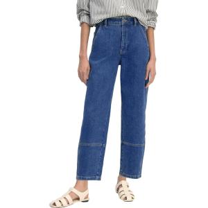 imageEVALESS Jeans for Women Wide Leg High Waisted Boyfriend Straight Leg Stretchy Cropped Denim PantsIvy
