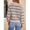 imageEVALESS Fall Sweaters for Women Cute Long Sleeve Tops Fashion Clothing 2025 Lightweight Pullover Sweaters Polka Dot TopsApricot