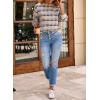 imageEVALESS Fall Sweaters for Women Cute Long Sleeve Tops Fashion Clothing 2025 Lightweight Pullover Sweaters Polka Dot TopsApricot
