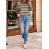 imageEVALESS Fall Sweaters for Women Cute Long Sleeve Tops Fashion Clothing 2025 Lightweight Pullover Sweaters Polka Dot TopsGray
