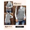 imageEVALESS Oversized Sweater Vest for Women V Neck Sleeveless Solid Color Loose Pullover Sweater3a Grey