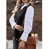 imageEVALESS Oversized Sweater Vest for Women V Neck Sleeveless Solid Color Loose Pullover SweaterA Black