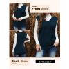 imageEVALESS Oversized Sweater Vest for Women V Neck Sleeveless Solid Color Loose Pullover SweaterA Blue