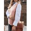 imageEVALESS Oversized Sweater Vest for Women V Neck Sleeveless Solid Color Loose Pullover SweaterA Pink