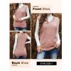 imageEVALESS Oversized Sweater Vest for Women V Neck Sleeveless Solid Color Loose Pullover SweaterA Pink