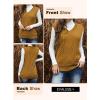 imageEVALESS Oversized Sweater Vest for Women V Neck Sleeveless Solid Color Loose Pullover SweaterA Yellow