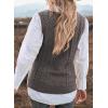 imageEVALESS Oversized Sweater Vest for Women V Neck Sleeveless Solid Color Loose Pullover SweaterB Gray