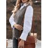 imageEVALESS Oversized Sweater Vest for Women V Neck Sleeveless Solid Color Loose Pullover SweaterB Gray
