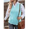 imageEVALESS Oversized Sweater Vest for Women V Neck Sleeveless Solid Color Loose Pullover SweaterB Light Sky Blue