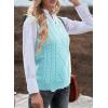 imageEVALESS Oversized Sweater Vest for Women V Neck Sleeveless Solid Color Loose Pullover SweaterB Light Sky Blue
