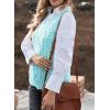 imageEVALESS Oversized Sweater Vest for Women V Neck Sleeveless Solid Color Loose Pullover SweaterB Light Sky Blue