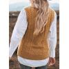 imageEVALESS Oversized Sweater Vest for Women V Neck Sleeveless Solid Color Loose Pullover SweaterC1 Brown