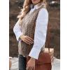 imageEVALESS Oversized Sweater Vest for Women V Neck Sleeveless Solid Color Loose Pullover SweaterC1 Khaki
