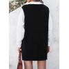 imageEVALESS Oversized Sweater Vest for Women V Neck Sleeveless Solid Color Loose Pullover SweaterD Black