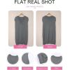 imageEVALESS Oversized Sweater Vest for Women V Neck Sleeveless Solid Color Loose Pullover SweaterD Gray