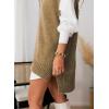 imageEVALESS Oversized Sweater Vest for Women V Neck Sleeveless Solid Color Loose Pullover SweaterD1 Brown