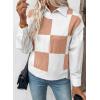 imageEVALESS Short Sleeve Sweater for Women Crewneck Color Block Knit Tops 2025 Fall Trendy Cap Sleeve Sweater VestApricot Pink