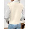 imageEVALESS Sweater Vest Women V Neck Cap Sleeve Knit Sweaters Summer Fall Floral Print Sweater Vest Tops Pullover SweatersBeige