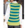 imageEVALESS Sweater Vest Women V Neck Knit Sleeveless Tunic Tank Tops Casual Pullover Sweater Fall Trendy 2025 OutfitsRose Stripe