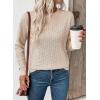 imageEVALESS Sweaters for Women Trendy 2025 Crewneck Long Sleeve Lightweight Knit Pullover Tops Fall Fashion OutfitsBeige