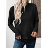 imageEVALESS Sweaters for Women Trendy 2025 Crewneck Long Sleeve Lightweight Knit Pullover Tops Fall Fashion OutfitsBlack