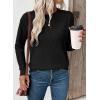 imageEVALESS Sweaters for Women Trendy 2025 Crewneck Long Sleeve Lightweight Knit Pullover Tops Fall Fashion OutfitsBlack