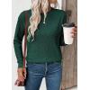 imageEVALESS Sweaters for Women Trendy 2025 Crewneck Long Sleeve Lightweight Knit Pullover Tops Fall Fashion OutfitsDark Green