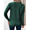 imageEVALESS Sweaters for Women Trendy 2025 Crewneck Long Sleeve Lightweight Knit Pullover Tops Fall Fashion OutfitsDark Green