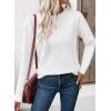 imageEVALESS Sweaters for Women Trendy 2025 Crewneck Long Sleeve Lightweight Knit Pullover Tops Fall Fashion OutfitsWhite