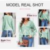 imageEVALESS Womens Crochet Sweater Top Hollow Out Long Sleeve Pullover Tops Fall Outfits Fashion 2025Grass Green
