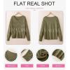 imageEVALESS Womens Crochet Sweater Top Hollow Out Long Sleeve Pullover Tops Fall Outfits Fashion 2025Jungle Green