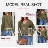 imageEVALESS Womens Crochet Sweater Top Hollow Out Long Sleeve Pullover Tops Fall Outfits Fashion 2025Jungle Green